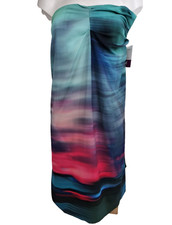 Dries Van Noten Strapless Dress Multicolour Silk Lined UK Size 8 with tags