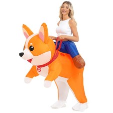 Inflatable Costumes for Adult Dog Costume Halloween Blow Up Standrad, Corgi