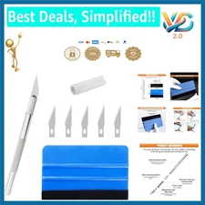 Car Window Film Tinting Tools Kit with Squeegee & Precision Craft Knife - New
