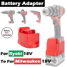 Adapter For Ryobi 18V Battery Convert to For Milwaukee 18V Li-ion Cordless Tools