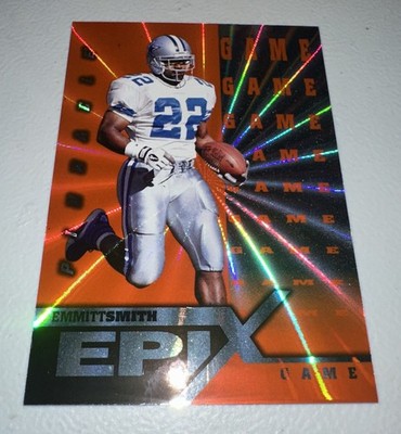 1997 EMMITT SMITH PINNACLE EPIX GAME INSERT #E1 (COWBOYS)