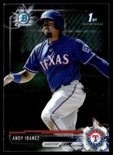 2017 Bowman Chrome Prospects Andy Ibanez Texas Rangers #BCP36