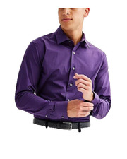 JF Ferrar Sz 16-16.5 Purple Slim Fit Dress Shirt NWT
