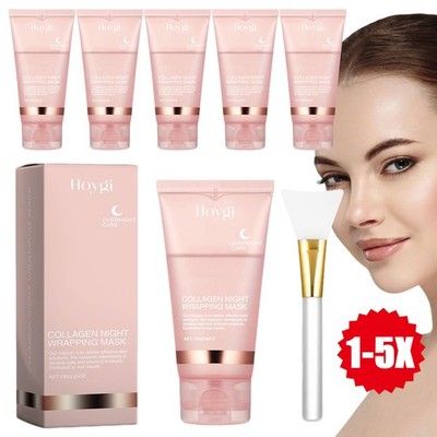 5X Collagen Night Wrapping Mask Overnight Peel-Off Mask Facial Moisturizing Mask
