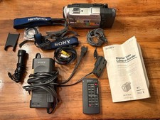 Sony Handycam Vision Camcorder Video Camera DCR.TRV9 Silver w/ Battery  Bundle