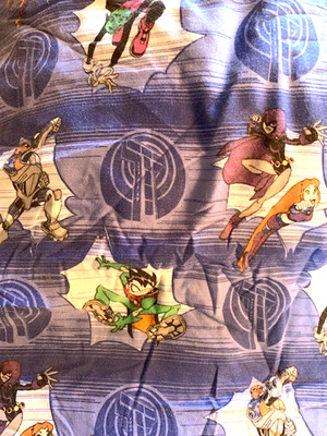 TEEN TITANS TWIN FLAT SHEET DC COMICS WB CARTOON NETWORK Y2K 2003 HARD TO FIND