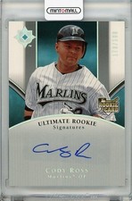 2006 Upper Deck Ultimate Collection Cody Ross Autograph RC /180 Card