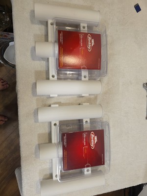2 NEW Berkley Tube Rod Holder Rack White TR1W 1318289