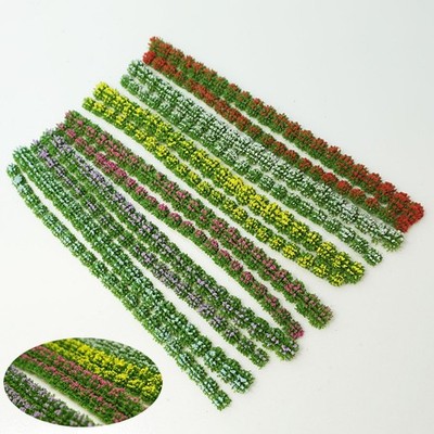 Selbstklebende Landschaftsbüschel Set Miniatur DIY Modellbau Wildblumen Strauch