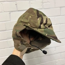 COLD WEATHER CAP - Size: Medium , MTP Camo Hat Peak , British Army NEW