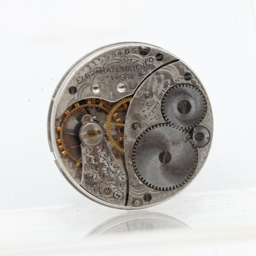 ELGIN GRADE 320, 0s 7j 11555485 POCKET WATCH MOVEMENT FOR REPAIR (HX) - 第 1/2 張圖片