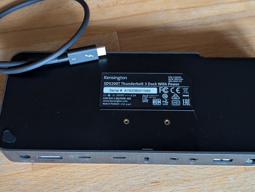 Dockingstation Kensington SD5200T Macbook kompatibel USB-C Thunderbolt 3 - Bild 3 von 4