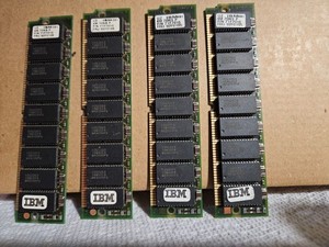 MATCHING LOT OF 4  IBM FRU 92F0105 4MB 70NS 72 PIN SIMM  71F7010  PS2 MEMORY