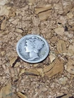 1918 Mercury 90% Silver Dime 10 Cents