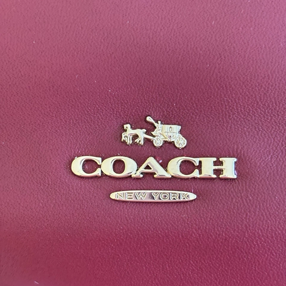 Bolso Hobo Coach Mae Nomad Negro Cereza Sangre de Buey Correa para el Hombro, NUEVO CON ETIQUETAS ¡GUAU! Foto 4 de 4