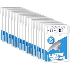 30 Pack Clear Acrylic Wall Mount 8.5x11 Sign Holder, Portrait Door Plexiglass...