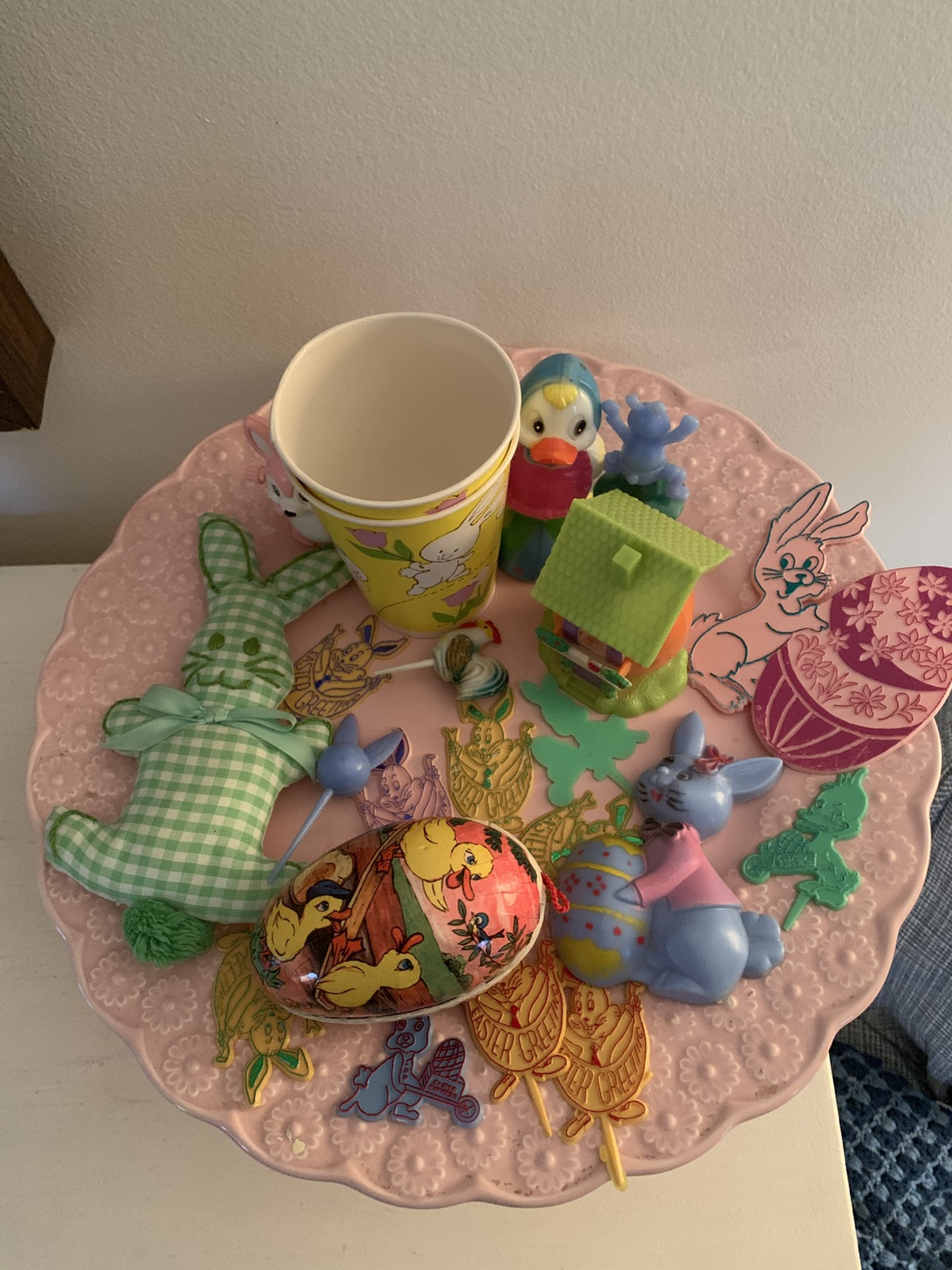 Lot of 22 vintage Easter items Decor | eBay