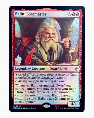 MTG | Balin, Loremaster | The Hobbit | Foil | NM | EN