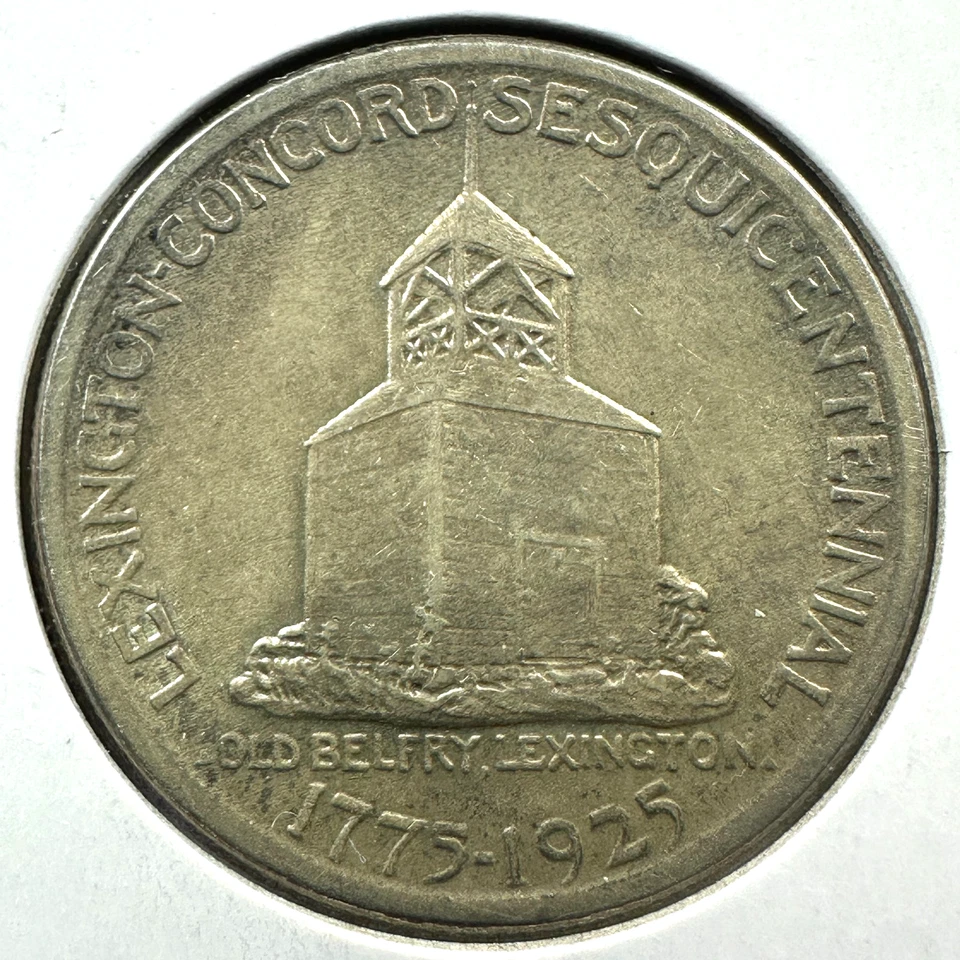 1925 50C Lexington-Concord sesquicentennial Commemorative Half Dollar (87219) - Image 2 of 2