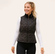 NWT Nike Aerolayer Running Vest Women’s Black Puffer BV3869 010 Size XS Zip Up