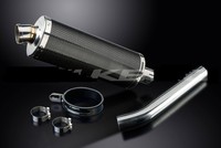 Honda 600 CBF 2004-2007 Delkevic Ovaler Carbon SchalldäMpfer 350 Mm