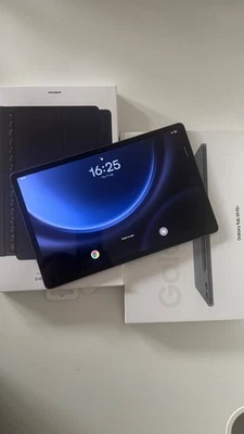 SAMSUNG Galaxy Tab S9 FE+ 12.4 Inch Tablet - 128 GB - Grey + keyboard