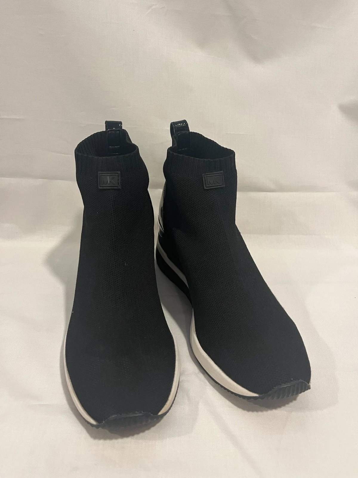 Michael Kors Skyler Wedge Pull On Heeled Knit Sock Sneaker Size 11