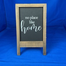 Double-Sided Mini Chalkboard Easel - "No Place Like Home"