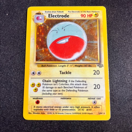 Pokemon TCG Electrode Wizards of the Coast Jungle #2/64 Holo Rare 1999 MP