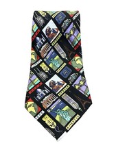   Vintage 90s Nicole Miller Silk World Travel Novelty Tie EUC   