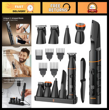 Upgraded Waterproof Body Pubic Hair Trimmer for Men, Precision Ball Shaver