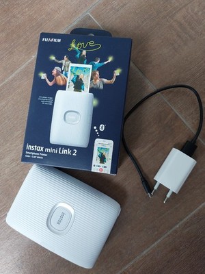 Fujifilm Instax Mini Link 2 clay white Sofortbilddrucker mit OVP und USB