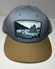 NEW Sendero Olympic National Park Snapback Trucker Hat Gray Tan
