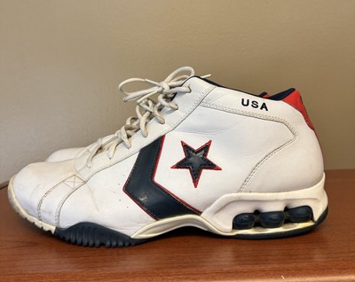 '03 Converse Icon Pro Leather USA BASKETBALL Dwyane Wade NBA Rookie Shoes Sz 14