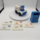 Vintage Fisher Price Little People Mail Truck Mail Box Letters & Mailman