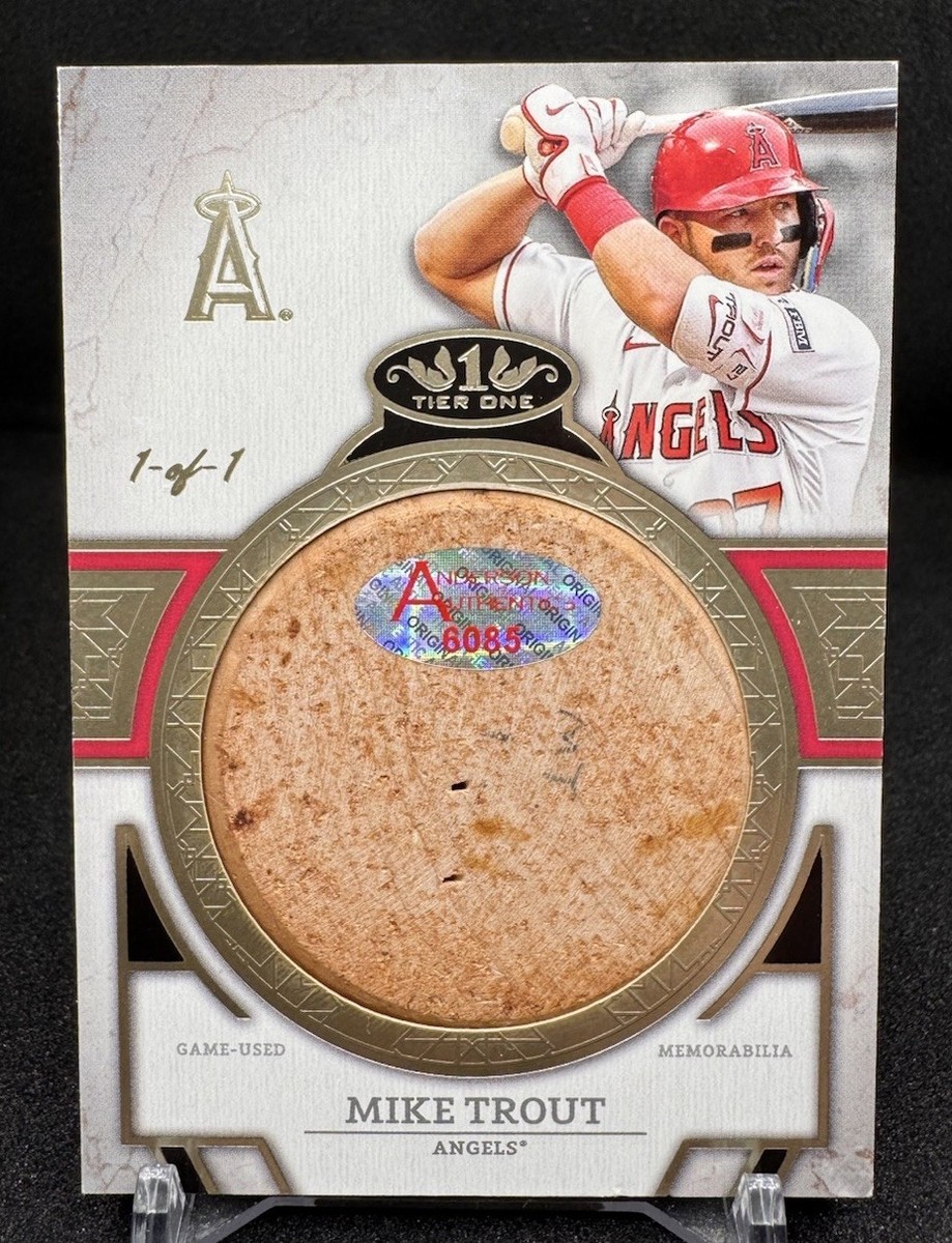 Mike Trout 2024 Tier One Bat Knob Game Used 1/1 Mike Trout 2024 Tier One Bat Knob Game Used 1/1