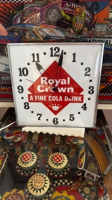 Alte Royal Crown Cola R C Cola Pam Clock Reklame Werbe Uhr 560er Jahre Werbung