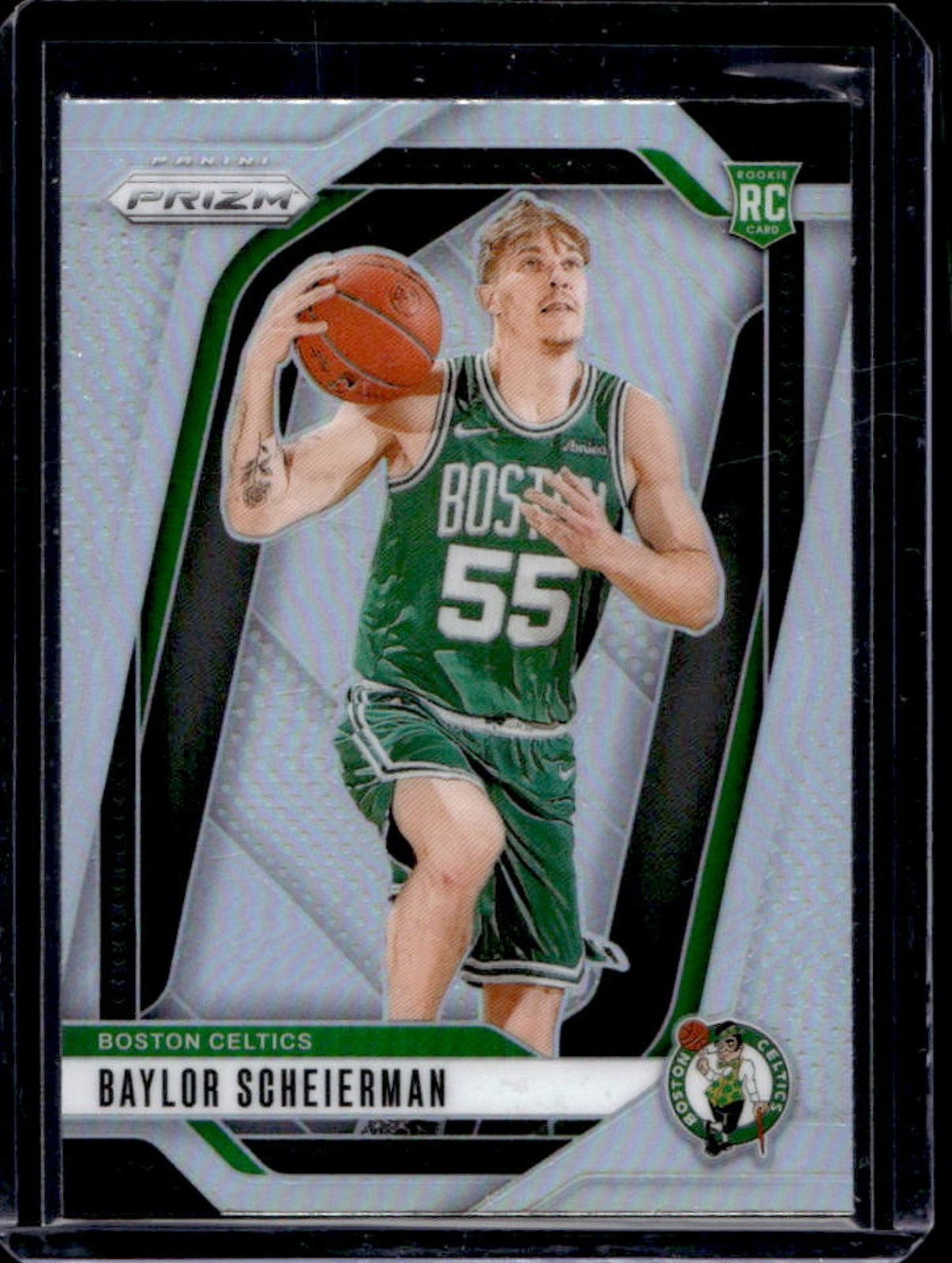 2024-25 Prizm Baylor Scheierman RC Silver Rookie #236 Celtics