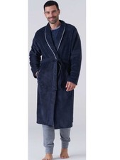 Vestaglia da camera uomo in caldo pile coral Karel KF7302