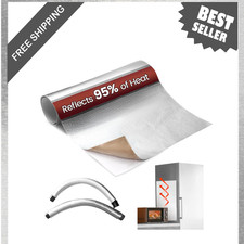 Aluminum Heat Shield Wrap 24x12 Inches Silver Reflective Tape For Automotive
