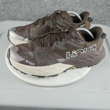 Hoka One One Speedgoat 7 GTX Shoes Mens Size 11.5 Brown Gore-Tex Trail Vibram