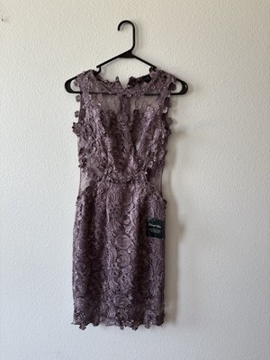 Soieblu Women's Bliss Home Deep Mauve Embroidered Dress Small NWT