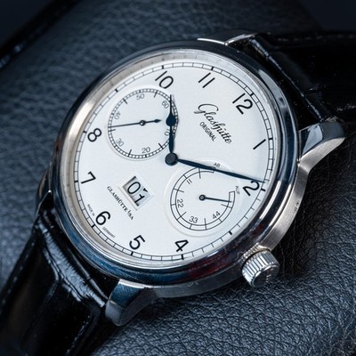 Glashütte Original Senator Observer 44mm Silver Dial 100-14-05-02-04 Complete