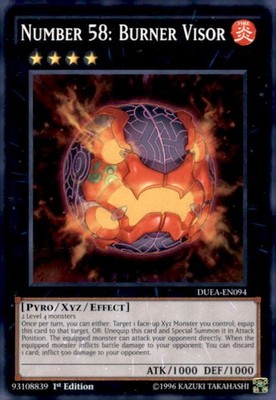 Duelist Alliance #DUEA-EN094 Number 58: Burner Visor