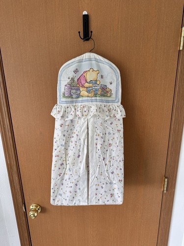 90s VINTAGE RED CALLIOPE CLASSIC POOH HANGING DIAPER STACKER HOLDER Hunny Pot
