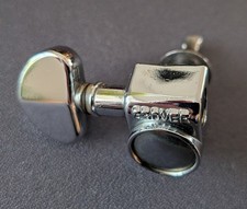 Single Vintage Grover Guitar Tuner - Chrome - Treble Side - Korea 1990s