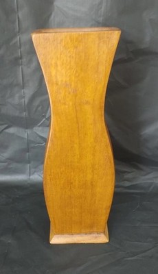 9'' Inch Wooden Vase Made in Haiti, Base is 2.75'' Inch, Very Unique