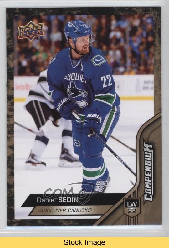 2016-17 Upper Deck Compendium Gold Daniel Sedin #253 HOF READ 0a4