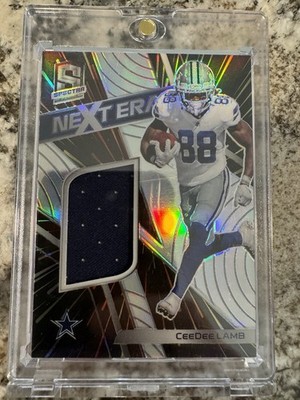 2020 Panini Spectra - Next Era Relics CeeDee Lamb #NE-CL Hyper Prizm /99 (MEM,Rc
