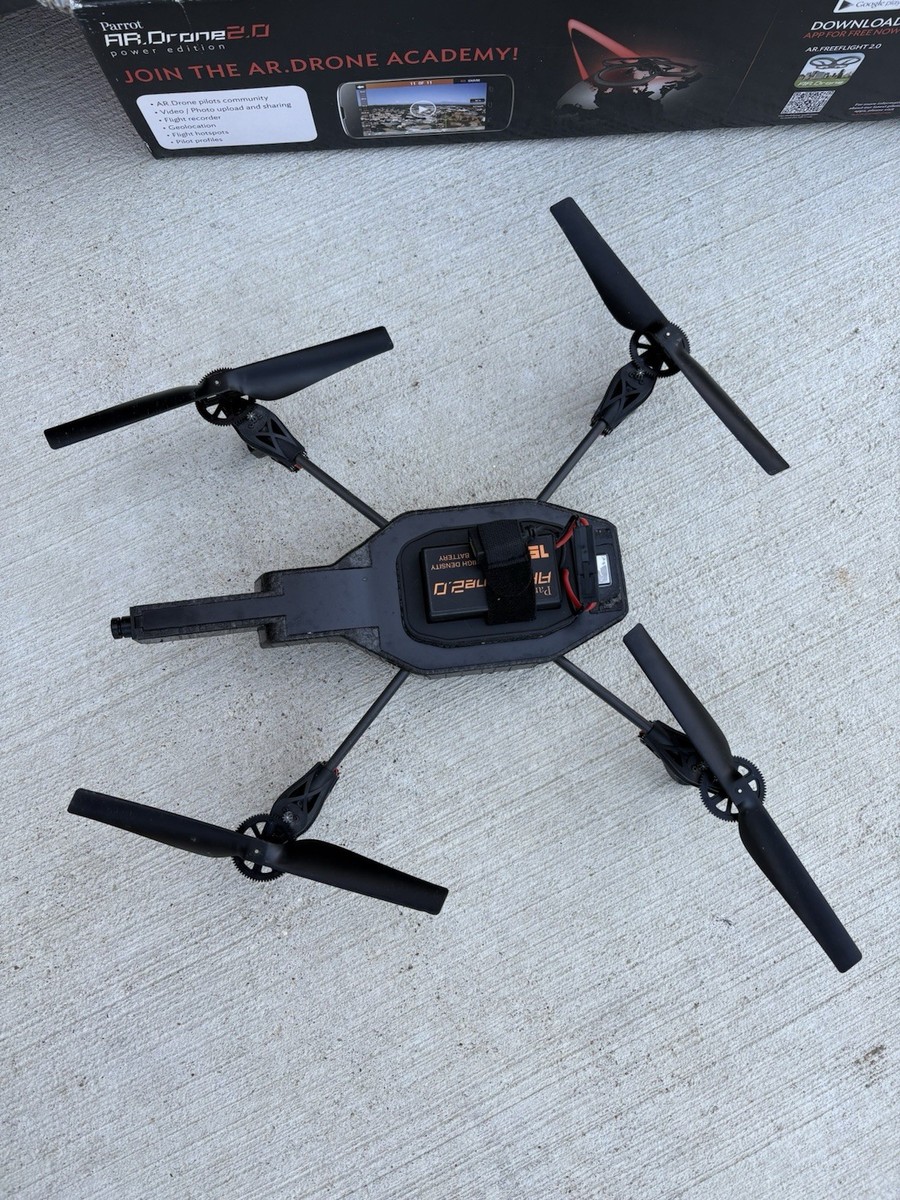 Parrot AR Drone 2.0 Power Edition Quadcopter used Once In Box